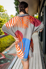 Cargar imagen en el visor de la galería, Suzy Voile Shirt Dress In Abstract Print
