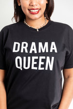 Charger l&#39;image dans la galerie, Drama Queen Slogan Tee In Black
