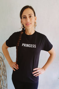 Princess Slogan Tee In Black
