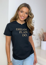 Load image into Gallery viewer, Dream Plan Do Leopard Slogan Tee
