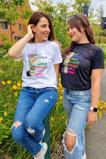 Load image into Gallery viewer, Mexican Summer Rainbow Text Slogan Tee In White
