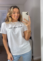 Load image into Gallery viewer, Gym and Tonic White Slogan Tee
