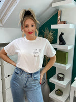 Carica l&#39;immagine nel visualizzatore di Gallery, Keep It Simple Babe White Slogan Tshirt
